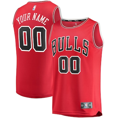 Youth Fanatics Branded Red  Fast Break Custom Replica Jersey - Icon Edition