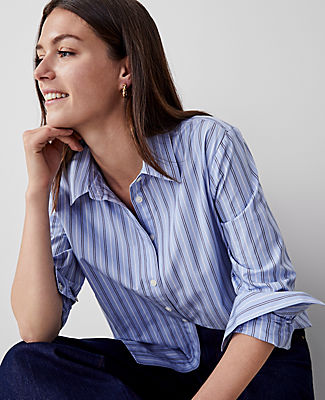 Striped Cotton Perfect Shirt