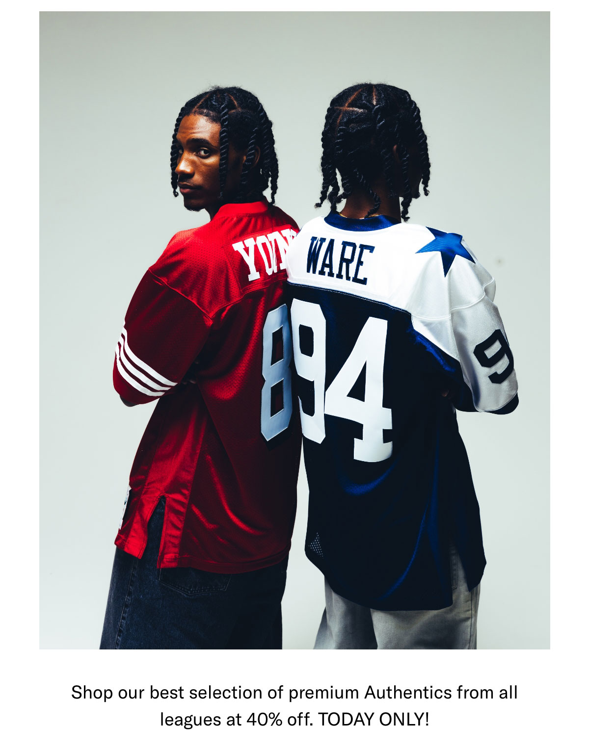 Authentic Jerseys on Models