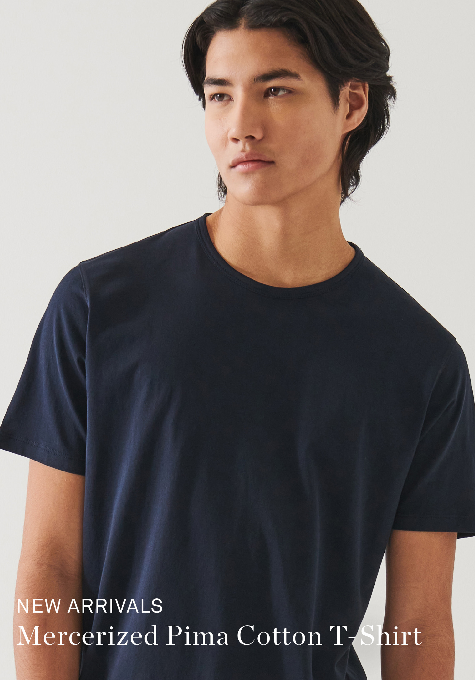 MERCERIZED PIMA COTTON T-SHIRT