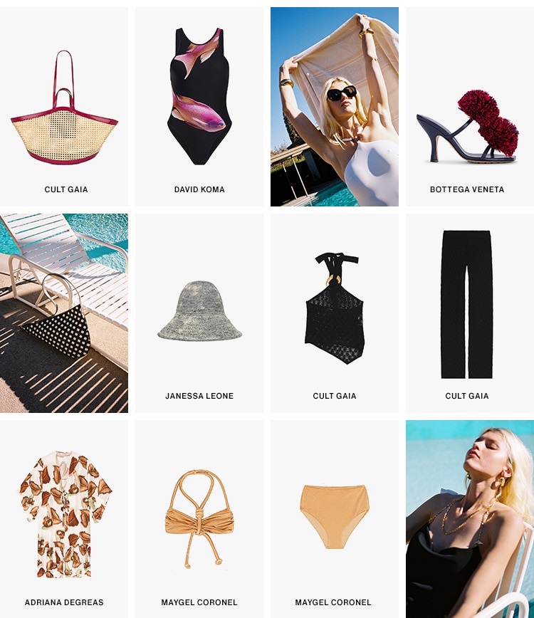 DESTINATION: VACATION DEK: Anywhere warm at this point—what to pack? Swimsuits, pareos, maxi dresses, and every accessory made for the sun. CTA: Enter the Vacation Shop