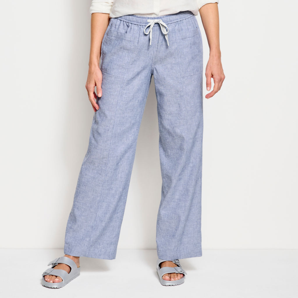 Women's Performance Linen Wide-Leg Pants