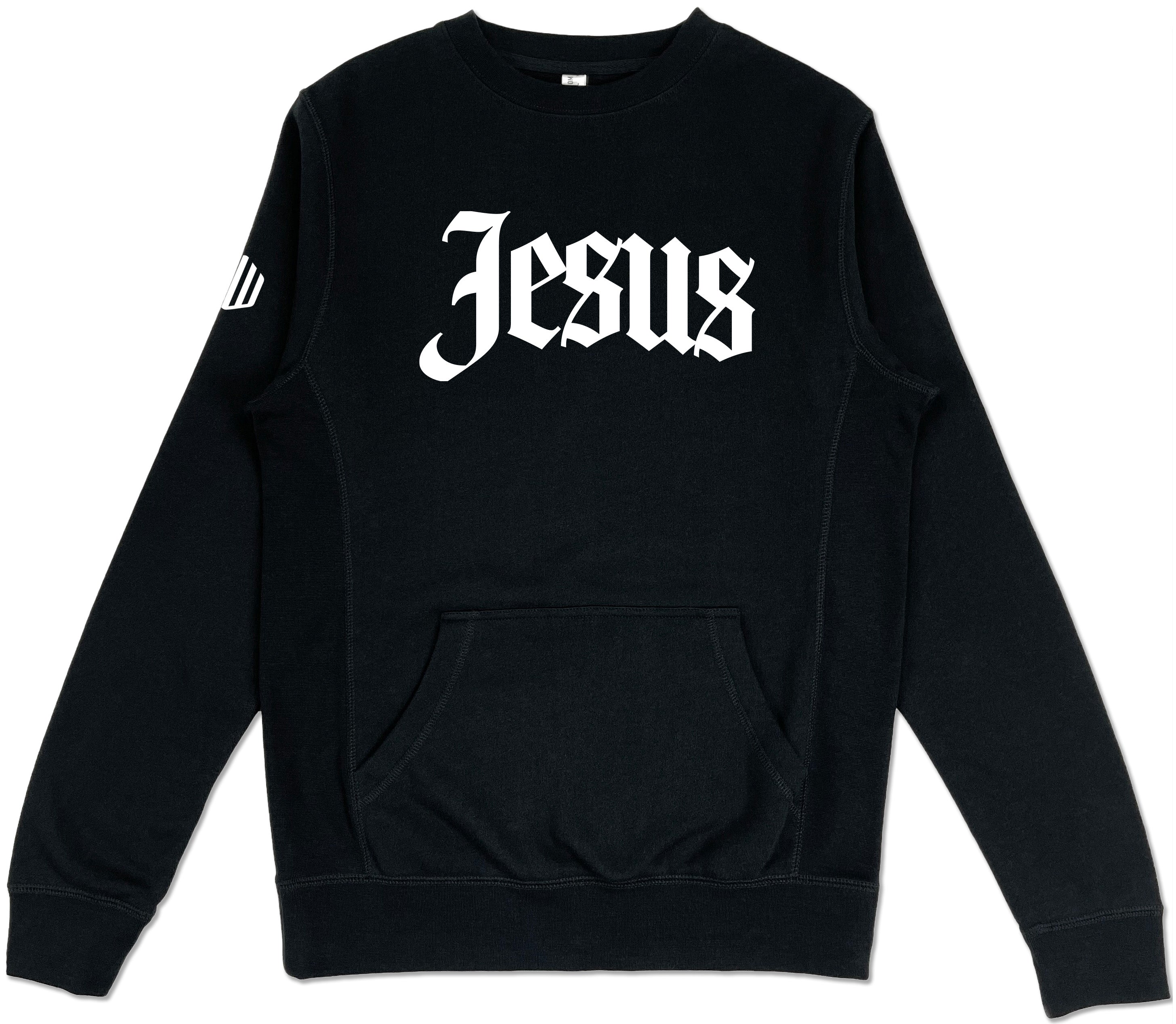 Image of Jesus Pocket Sweatshirt (Black & White)