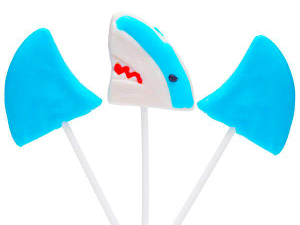 126635-Shark Themed Lollipops: 12-Piece Box