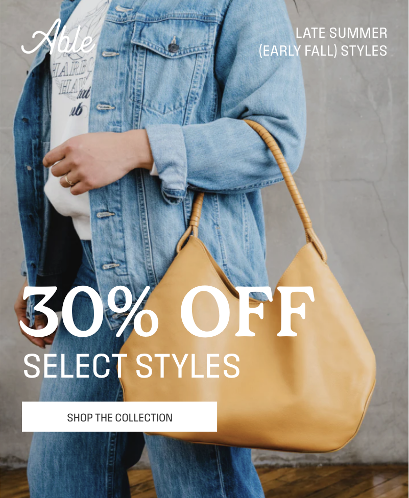 30% Off Select Items