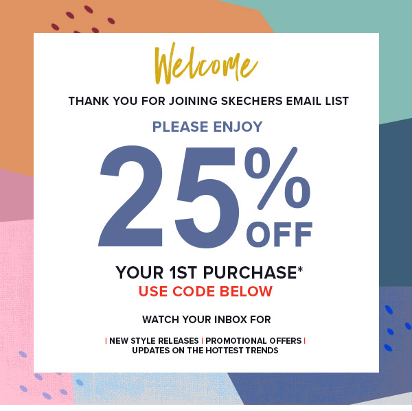 WELCOME - 25% OFF