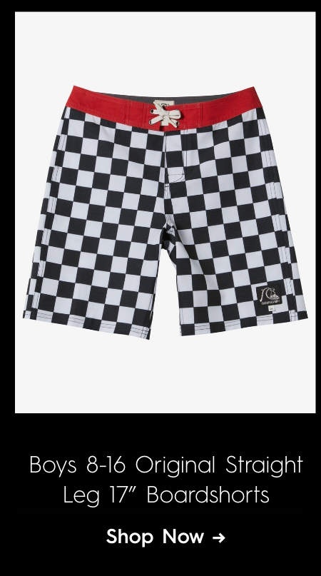 Boys 8-16 Original Straight Leg 17" Boardshorts