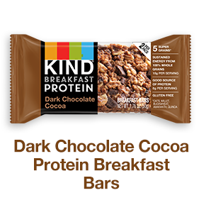 Dark Chocolate Cocoa Protein Breakfast Bars