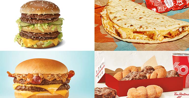 Menu Tracker-New items from McDonalds Sonic Drive-In and Taco Bell