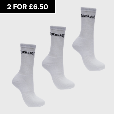 Everlast 3 Pack Crew Socks Mens