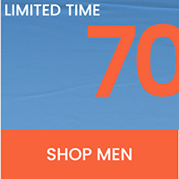 Up to 70% off all markdowns*. Shop men.