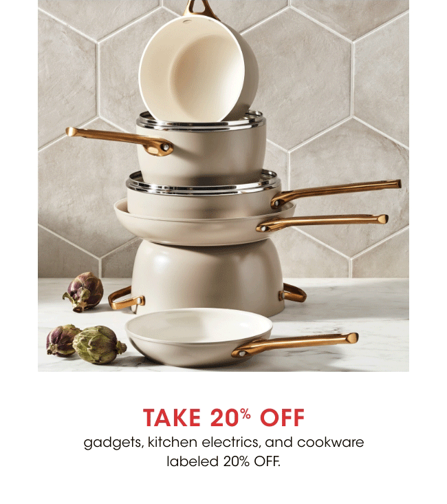 TAKE 20% SELECT COOKWARE