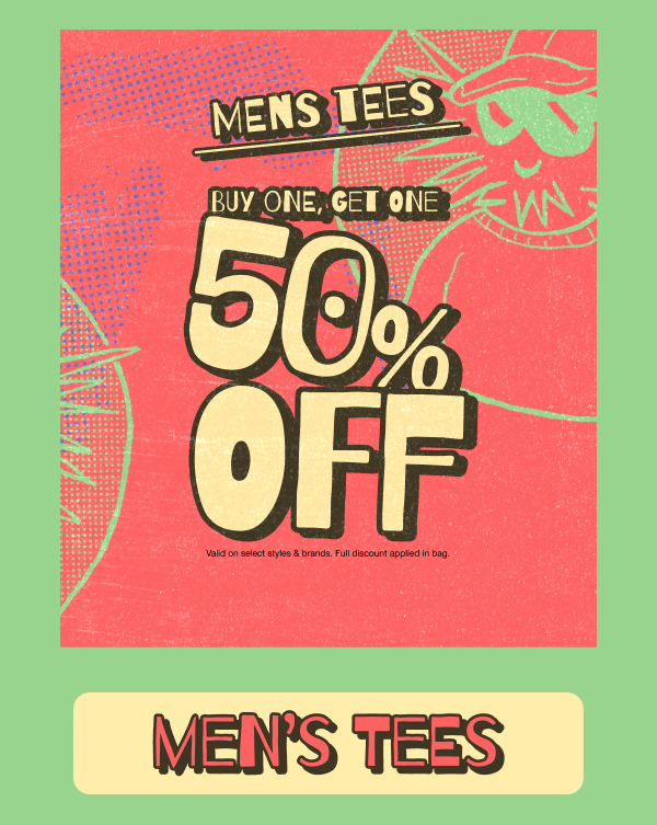 Buy One Get One 50% Off | SHOP MEN'S TEES