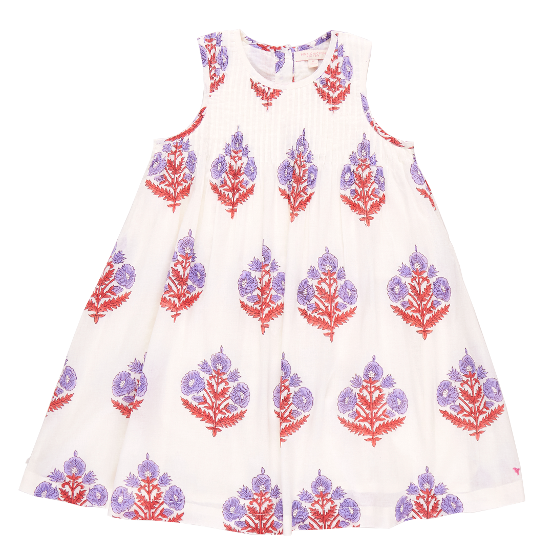 Image of Girls Jaipur Dress - Lavender Bellflower