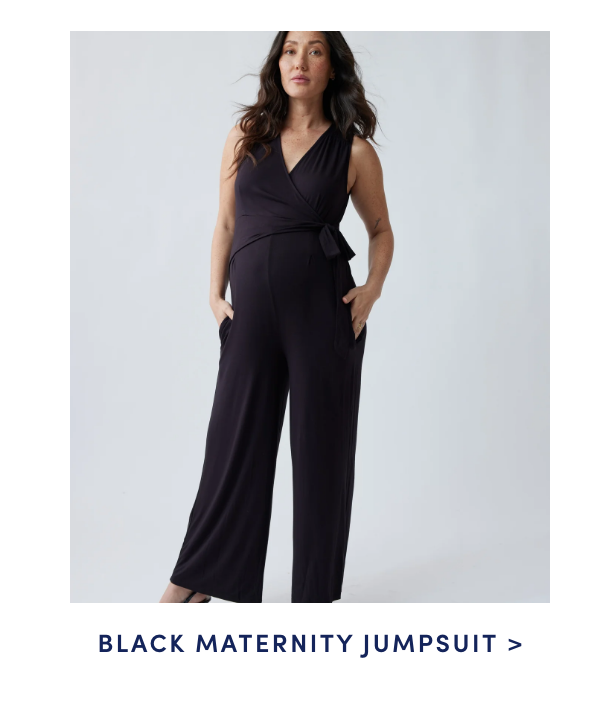 Black Maternity Jumpsuit