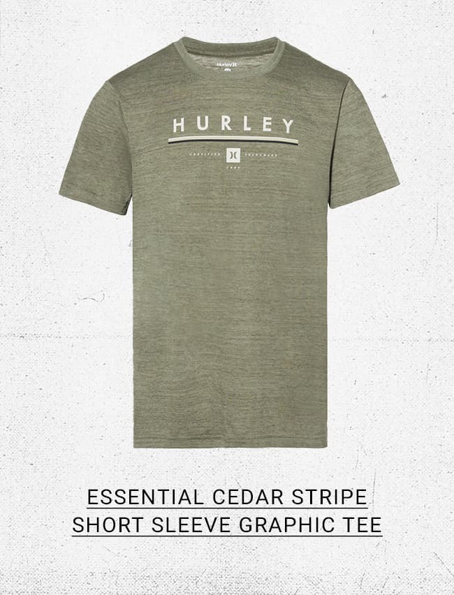 Essential Cedar Stripe Short Sleeve Graphic Tee