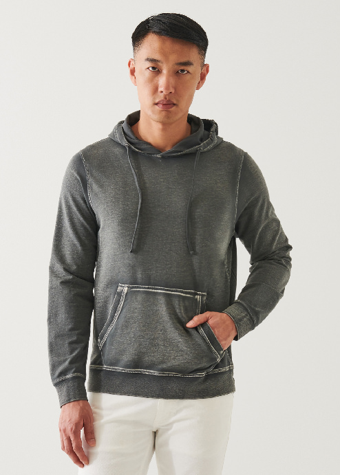 PIMA COTTON FRENCH TERRY VINTAGE WASH HOODIE