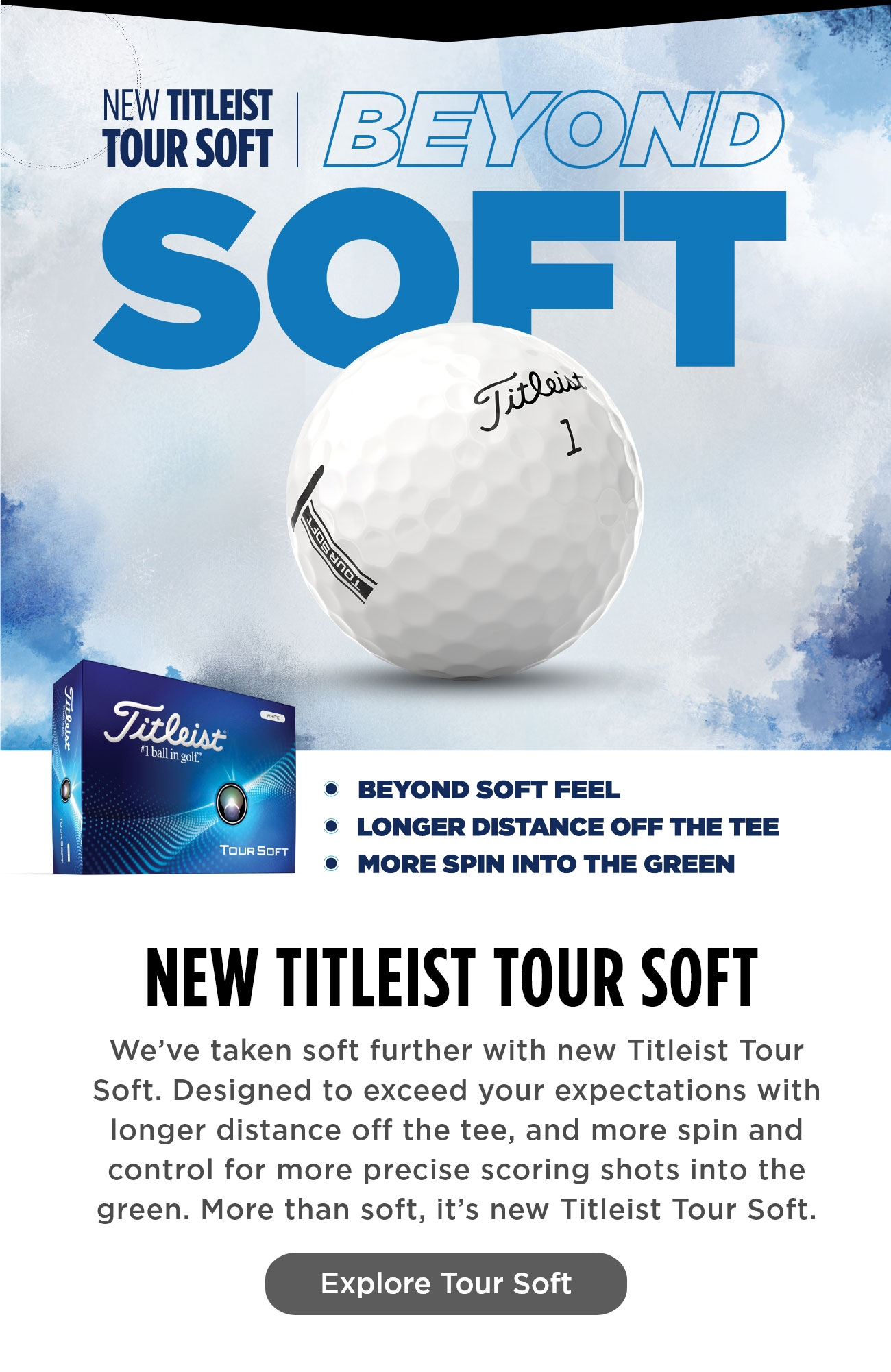 New Titleist Tour Soft