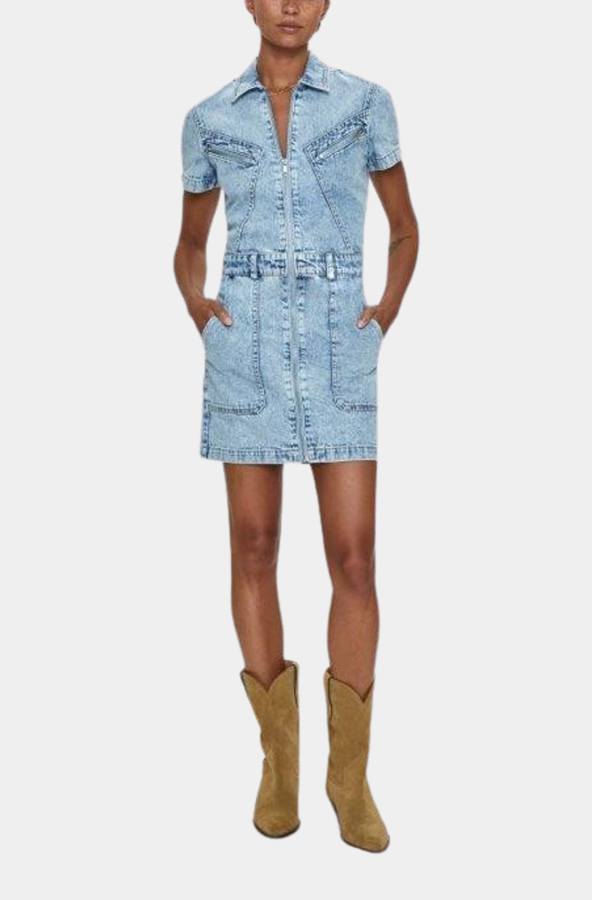 Image of Brix Denim Dress