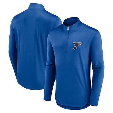  Fanatics Branded Blue  Mock Neck Quarter-Zip Top