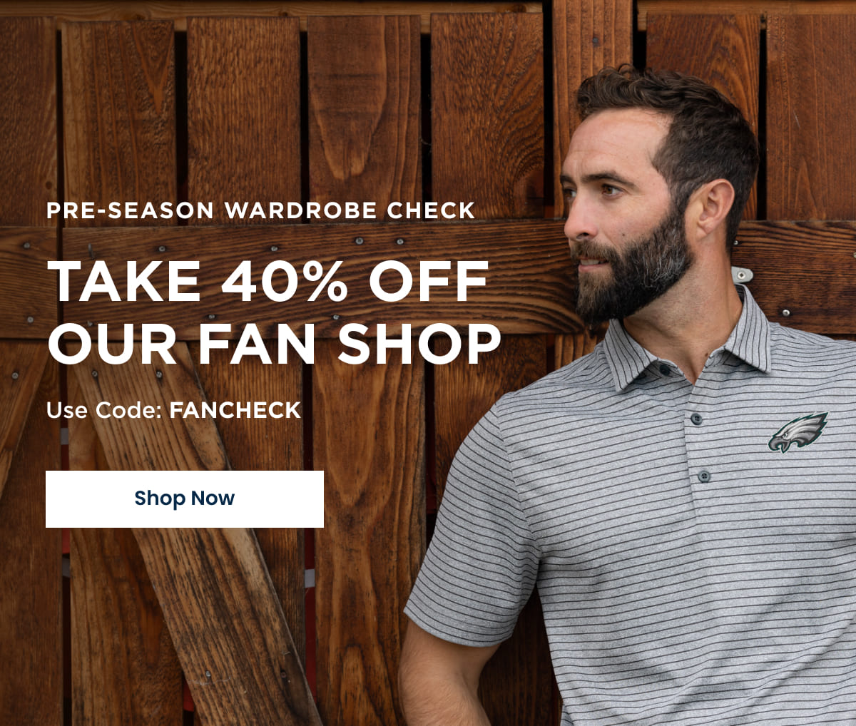 Pre-Season Wardrobe Check - Take 40% Off Our Fan Shop - Use code: FANCHECK | SHOP NOW