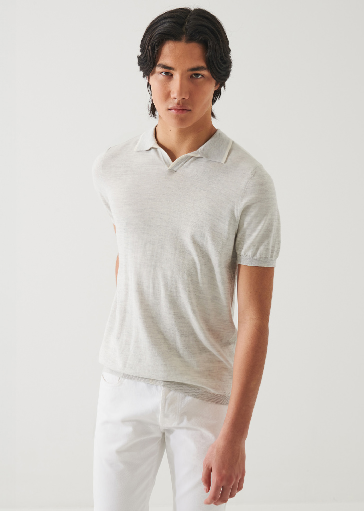 COTTON CUPRO TIPPED POLO