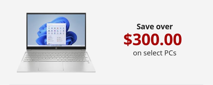 Save up to $300 on select PCs