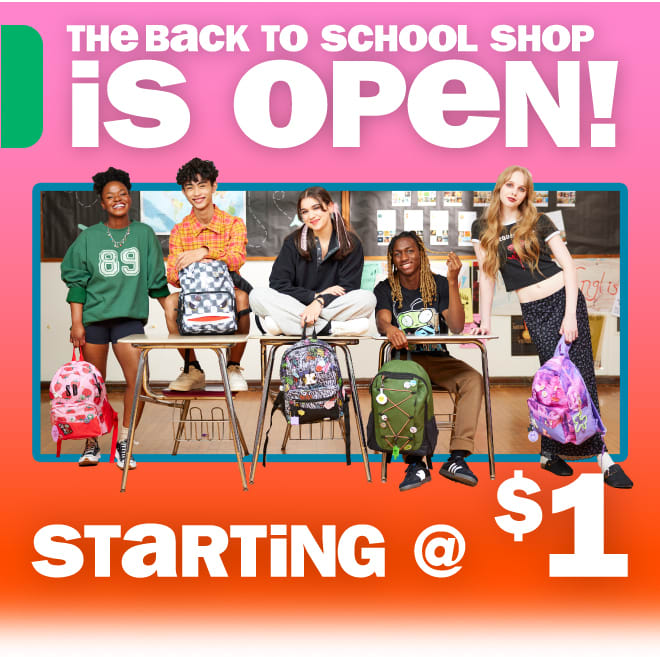 back to school shop is OPEN!