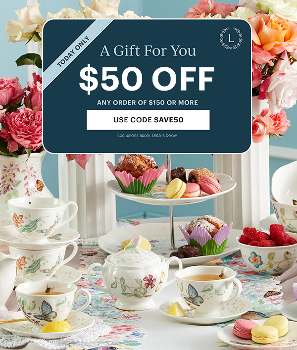 Today Only! A Gift For You $50 Off Any Order of $150 Or More. USE CODE SAVE50