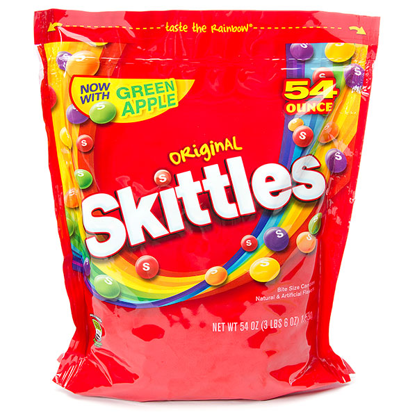 126889 - Skittles Candy: 54-Ounce Bag