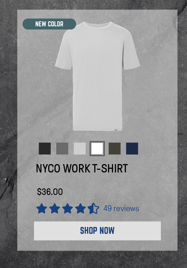 NYCO Work T-Shirt in White