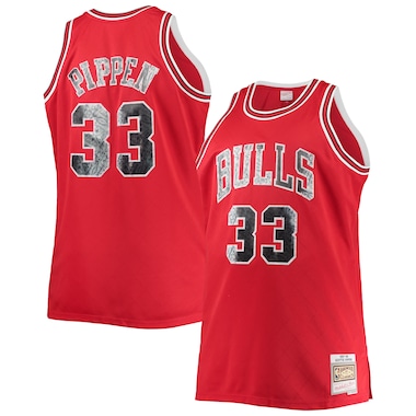  Mitchell & Ness Scottie Pippen Red  Big & Tall 1997/98 NBA 75th Anniversary Diamond Swingman Jersey