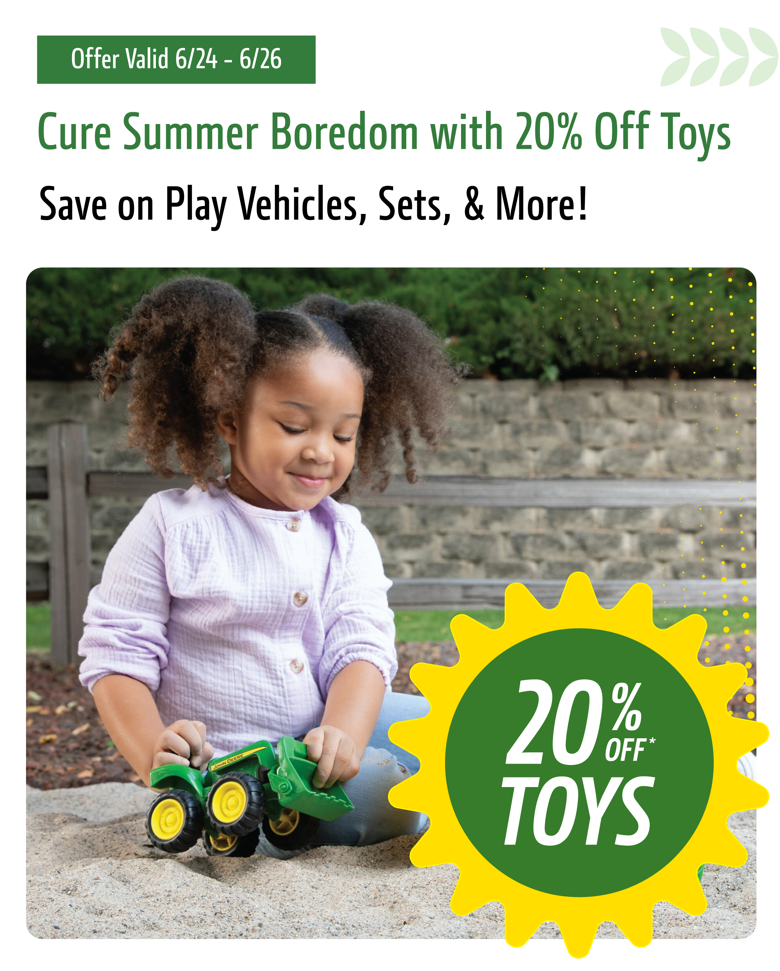 Cure Summer Boredom with 20% Off Toys