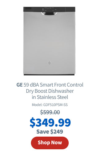 GE 59 dBA Smart Front Control Dry Boost Dishwasher in Stainless Steel