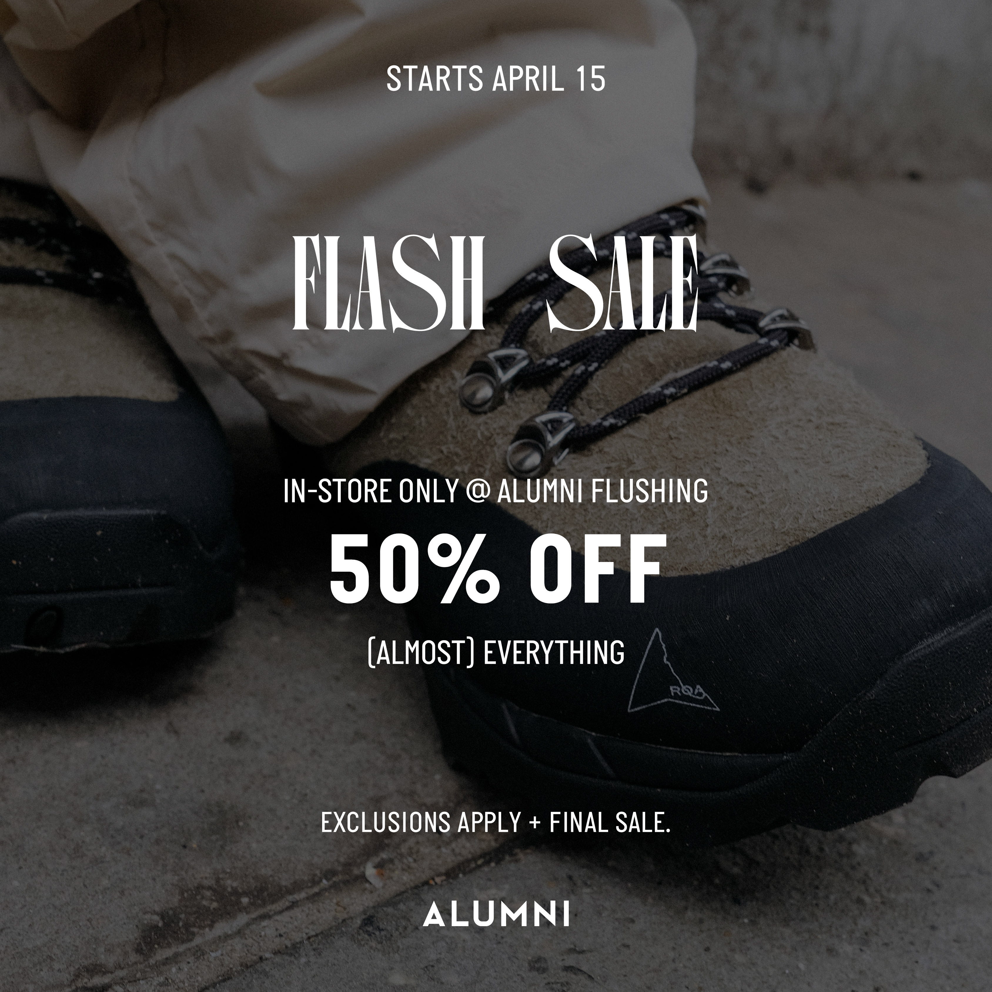 ALUMNI FLUSHING SPRING CLEANING SALE