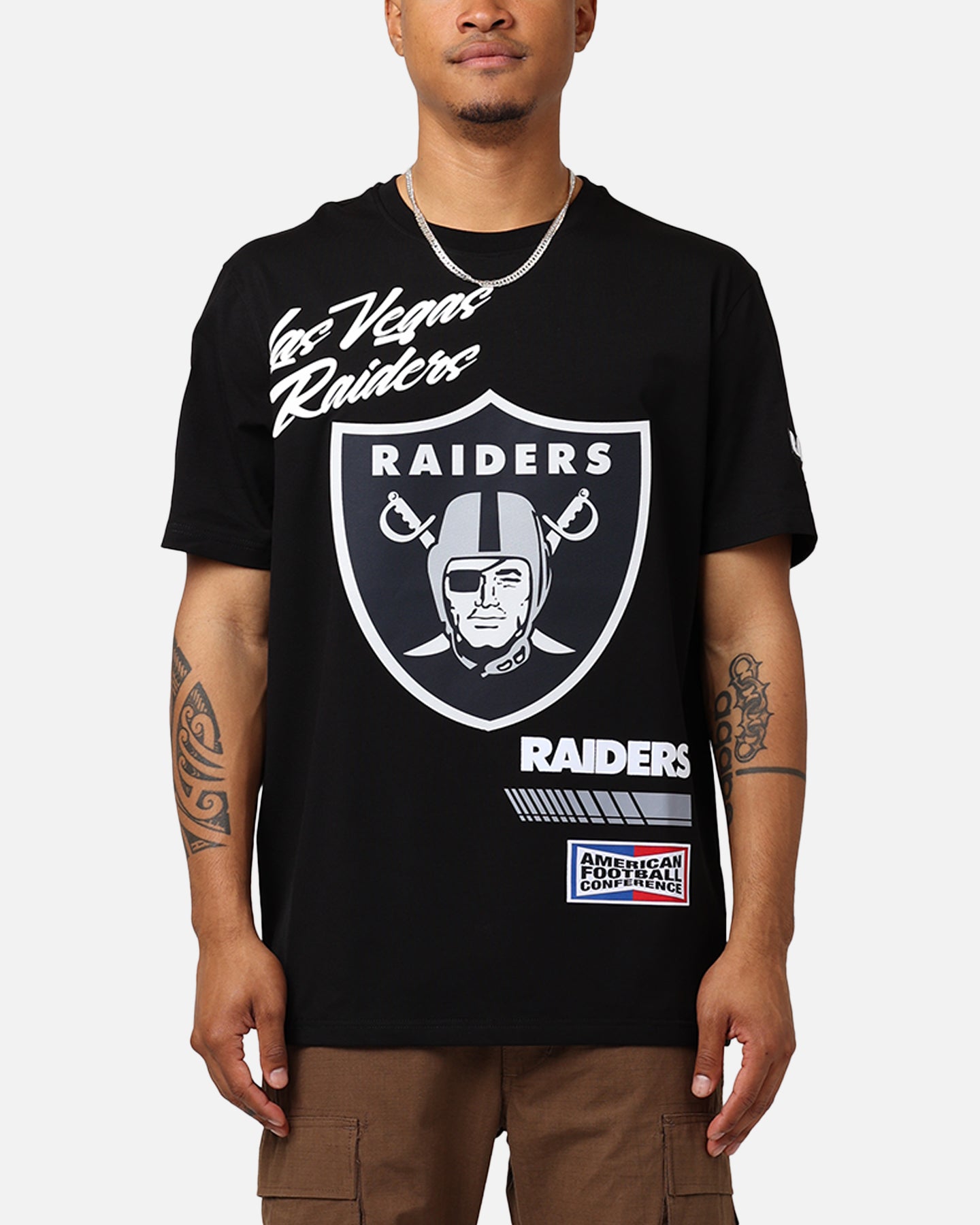 Image of Pro Standard Las Vegas Raiders Fast Lane SJ T-Shirt Black