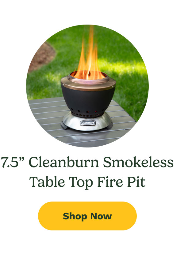 7.5" Cleanburn Smokeless Table Top Fire Pit