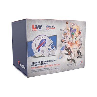 Under Wraps Autographed 2024 NFL Single Mini Helmet Box