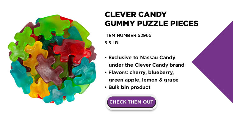 Clever Candy Gummy Puzzle Pieces