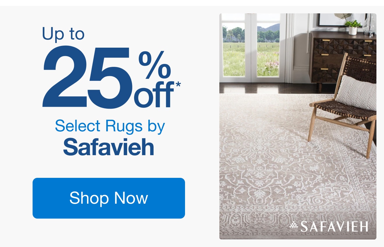 Up to 25% off Select Rugs by Safavieh*