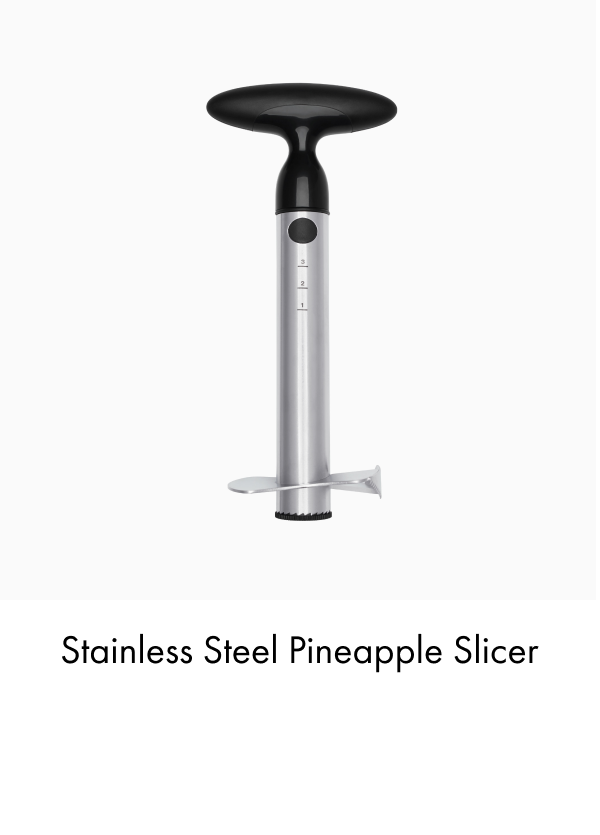 Stainless steel pineapple slicer