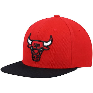  Mitchell & Ness Red/Black  Team Two-Tone 2.0 Snapback Hat