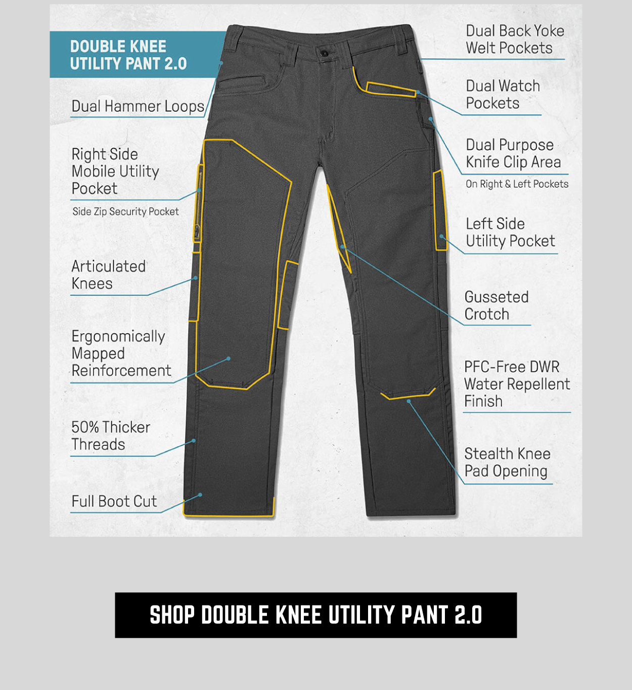 Double Knee Utility Pant 2.0