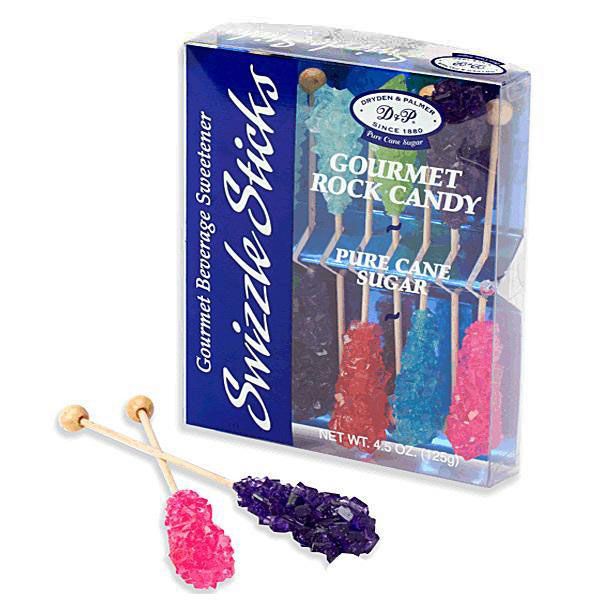 129068 - Rock Candy Swizzle Sticks 10-Packs - Assorted: 6-Piece Box