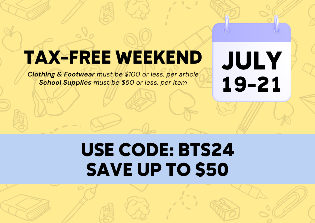 Visit our Tax-Free Weekend Blog