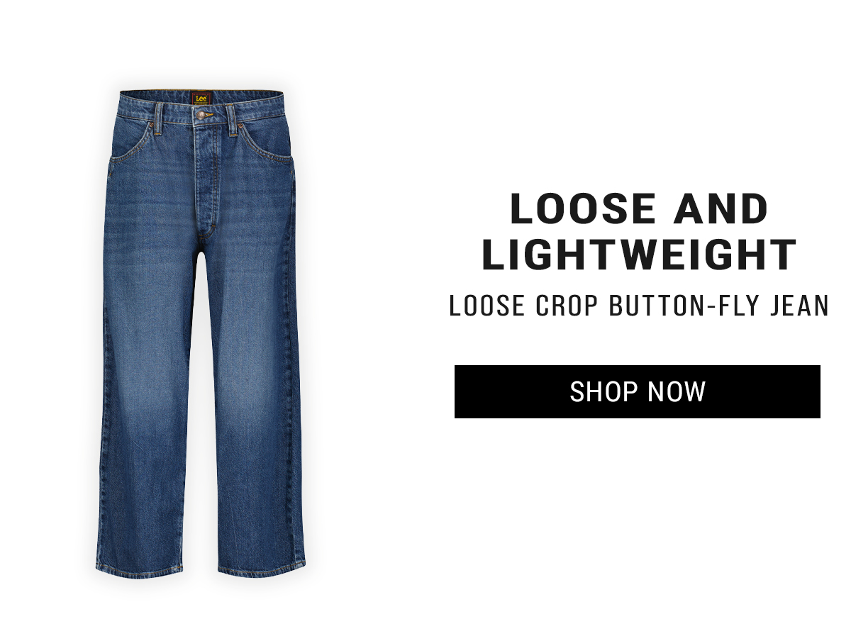 Loose and lightweight LOOSE CROP BUTTON-FLY JEAN Shop Now