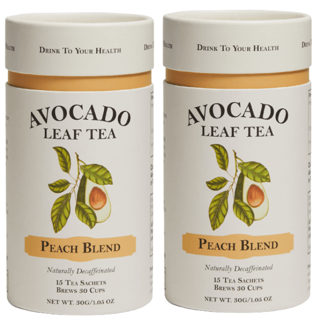 Image of 2 Pack Avocado Leaf Tea Peach Blend