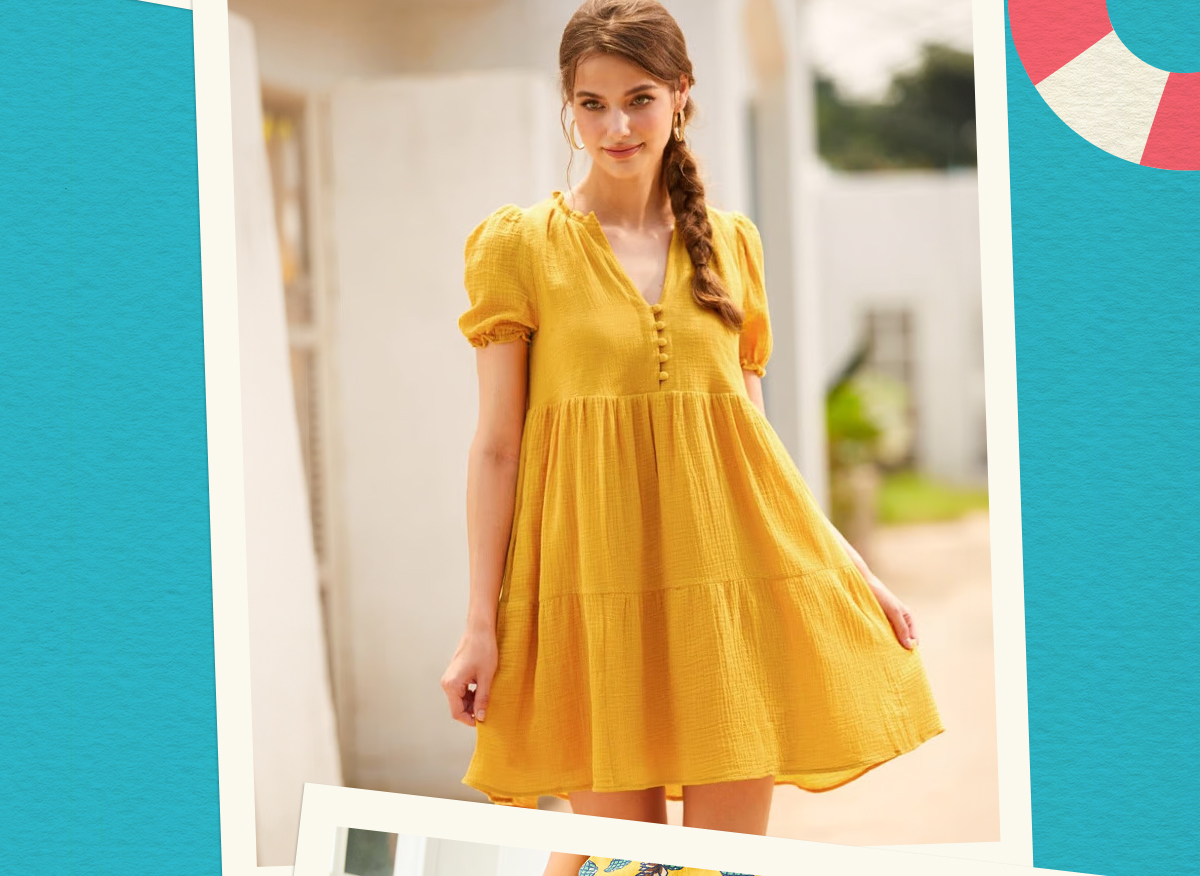 Sunshine Serenade Babydoll Dress