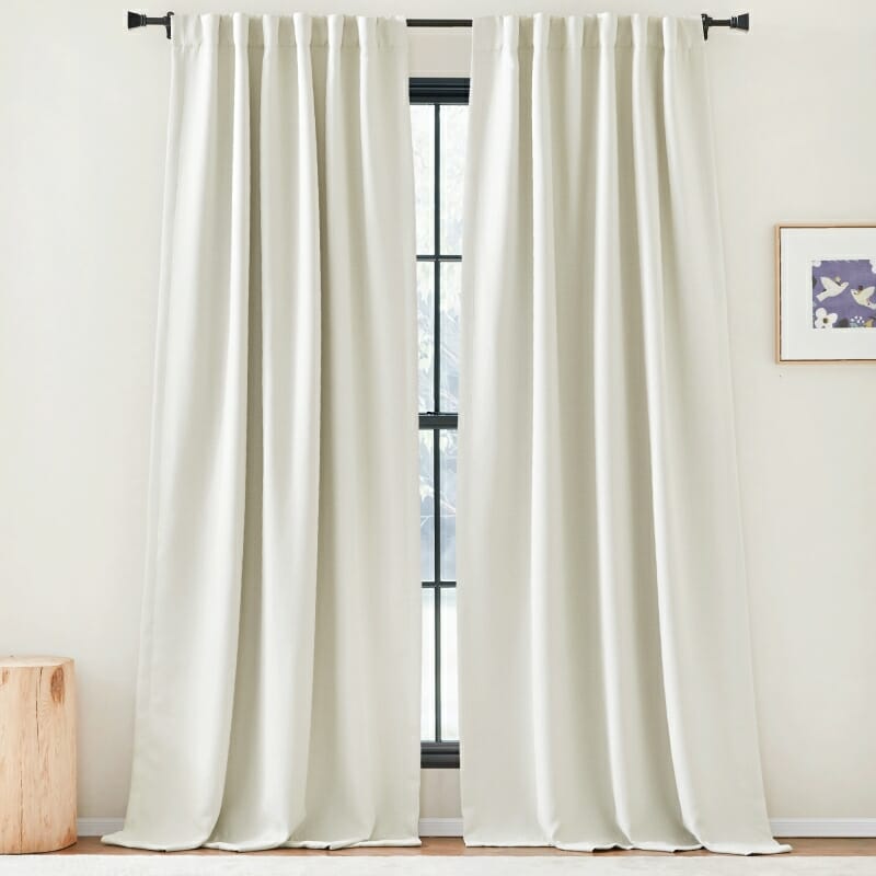 Zoe Linen Look Soft Custom Curtain