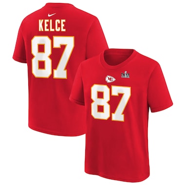 Toddler Nike Travis Kelce Red  Super Bowl LVIII Name & Number T-Shirt